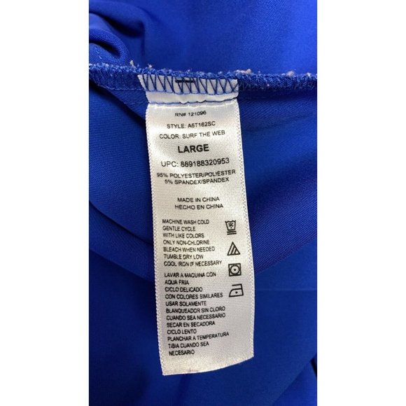 ABS Allen Schwartz Blue Sleeveless Jersey  T-Shirt Dress Size Large - Picture 7 of 7